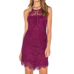 Intimately Free People Fuchsia Lace Mini Dress